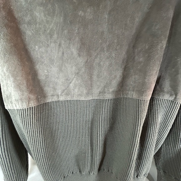 Sierra Ridge genuine leather suede gray sweater men’s - Picture 10 of 10